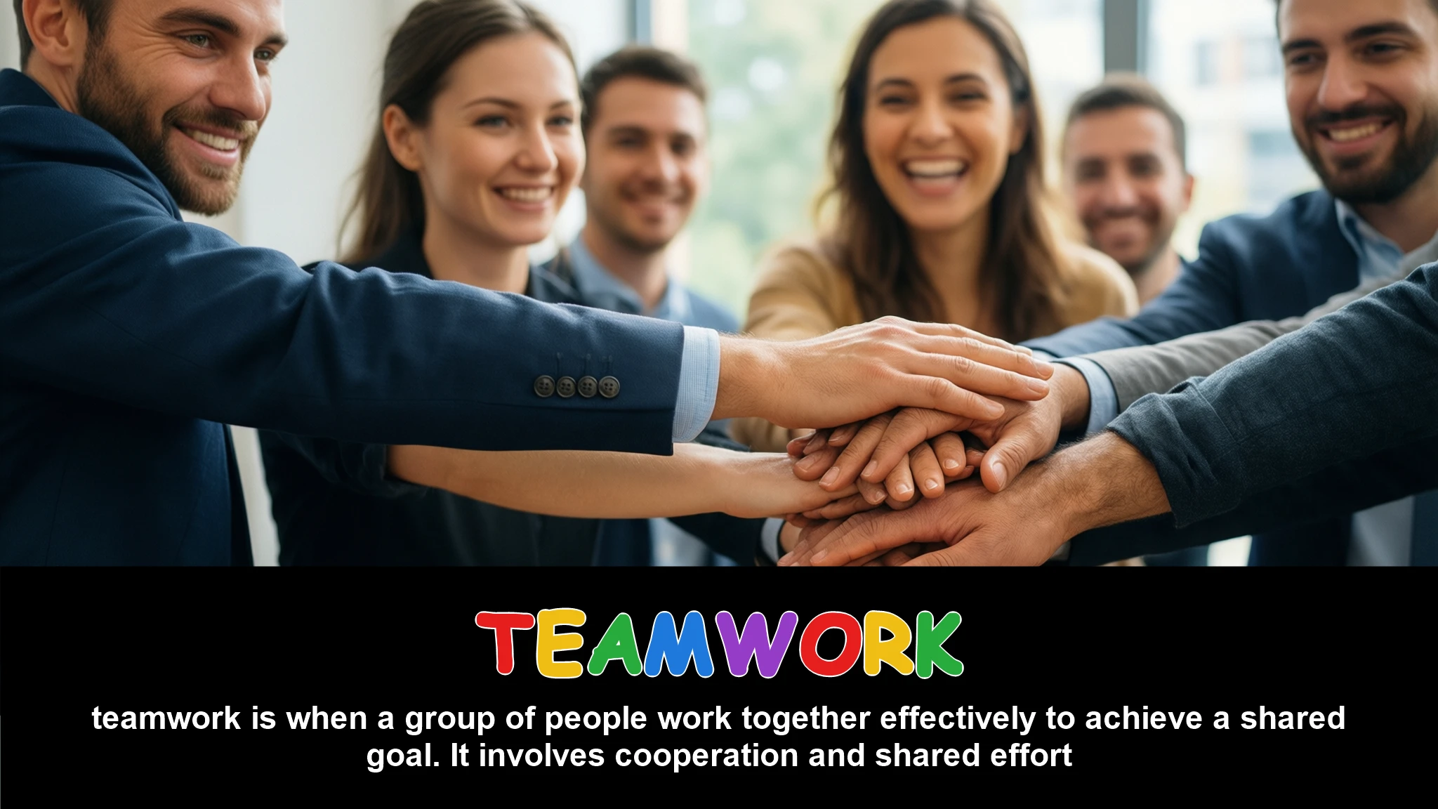 English Illustration for teamwork